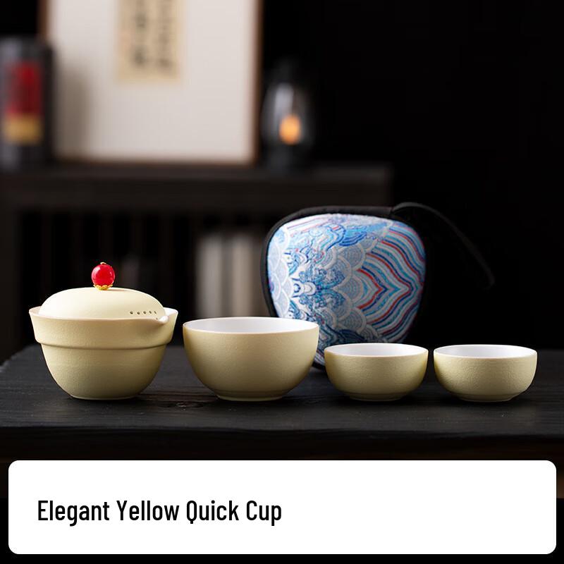 Portable Ceramic Travel Tea Set