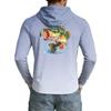 Men's UPF50+ Sun Protection Cooling Hoodie Lightweight Stretchy Long Sleeve Outdoor Sports Fishing Shirt with Hood for UV Defense