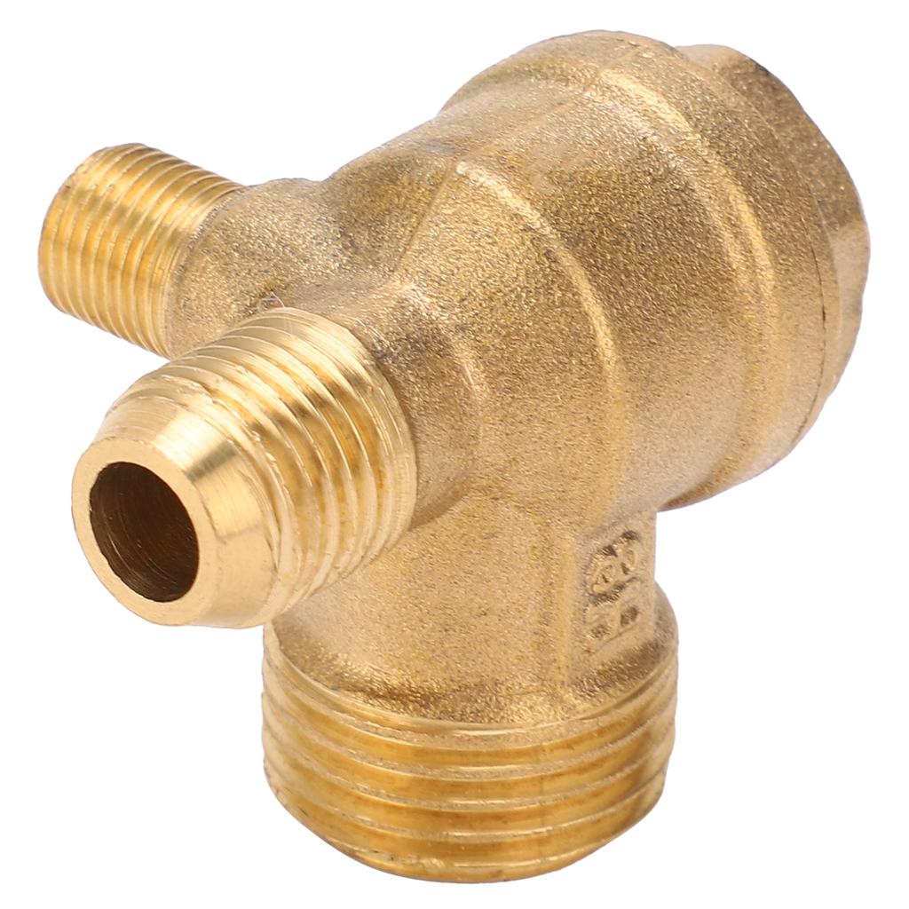 Air Compressor Check Valve 3 Way NonReturn Male Threaded Accessories 1 2x14x10 Brass