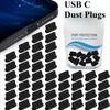 Type-C Port Plugs USB C Dust Plugs with Cleaning Brush Ports Clean for IPhone 16 17 Kindle Pixel MacBook Android Devices Cover