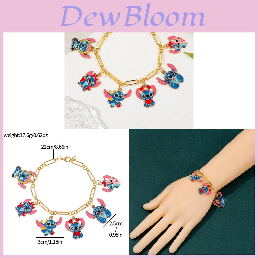 Stitch Cartoon Charm Armband Für Mädchen Mit Zinklegierung Finish Perfekt Als Freundschaftsgeschenk