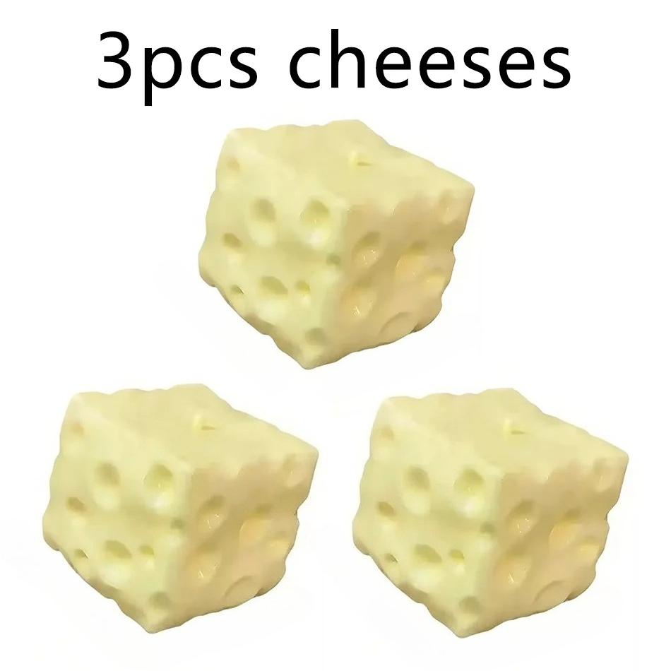 Hot Cheese Cube Stress Ball Big Cheese Shapeable Squeeze Ball Non-Bounce Fidget Toy Asmr Sensory Anti-Stress Christmas Gift