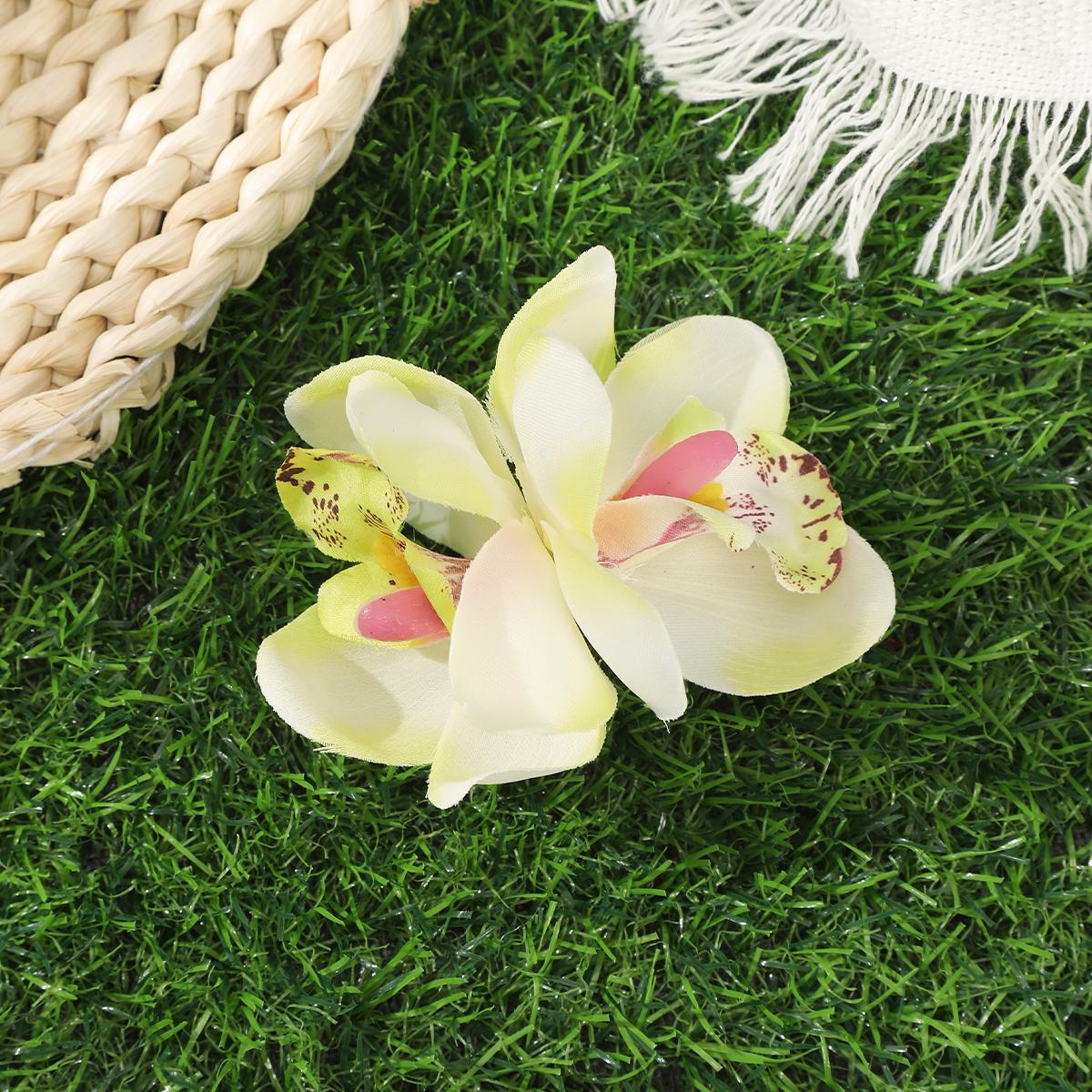 

AWAYTR Искусственная пятнистая орхидея, цветочная заколка-уточка для волос, зажимы для волос, головной убор на День святого Валентина, аксессуары для волос для девочки, фестивальный подарок