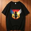 Attack On Titan Cotton Teen Classic Aesthetic Korean Clothes Breathable T Shirt 2000s Pastel Grunge Graphic Hip Hop Colorful