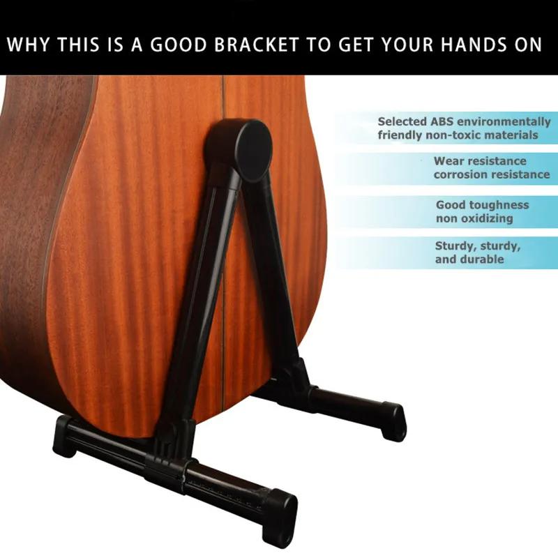 Guitar Stand Folding A Frame Floor Universal ABS for Acoustic Classical Electric Bass Guitars Banjo Ukulele Portable