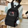 Schoolbag new hellokitty contrasting color backpack nylon wear-resistant lightweight backpack junior high school student schoolbag