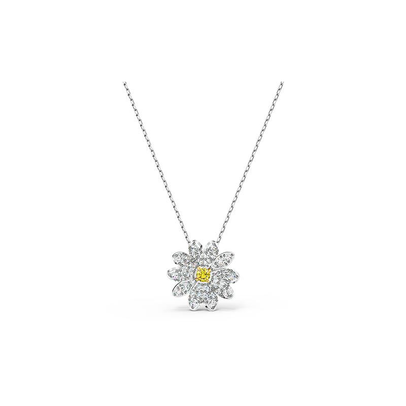 Swarovski Eternal Flower Flower Magic Crystal Stone Necklace Women s Yellow 5512662
