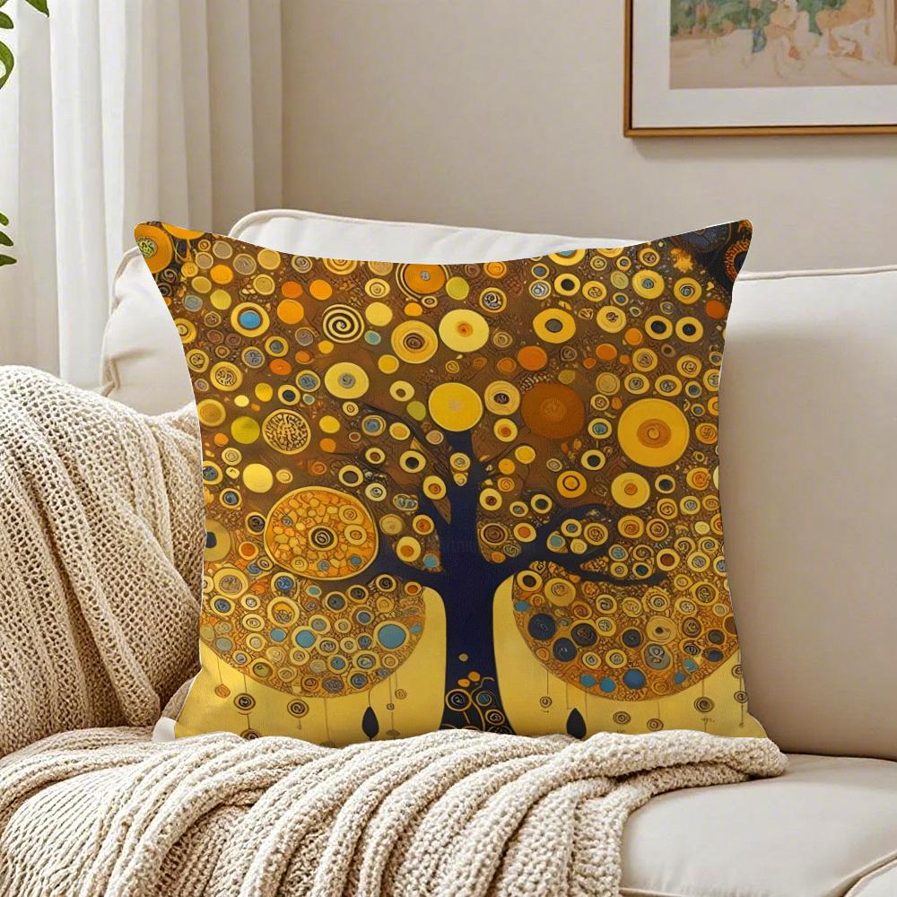 Nouveau Austrian Art GGustav Klimt Cushion Cover Pillowcase Antidustmite living Room Sofa Decor Cushion Room