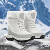 TUINANLE Winter Thick Women's Snow Boots Warm Plush Mid-calf Boots Non Slip Platform Snow Boot Casual Female White Shoes