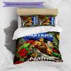 3pcs Custom Name Cartoon He-Man and the Masters of the Universe Bedding Set Duvet Cover Closure Includes 1 Duvet Cover & 2 Pillowcases for All Seasons