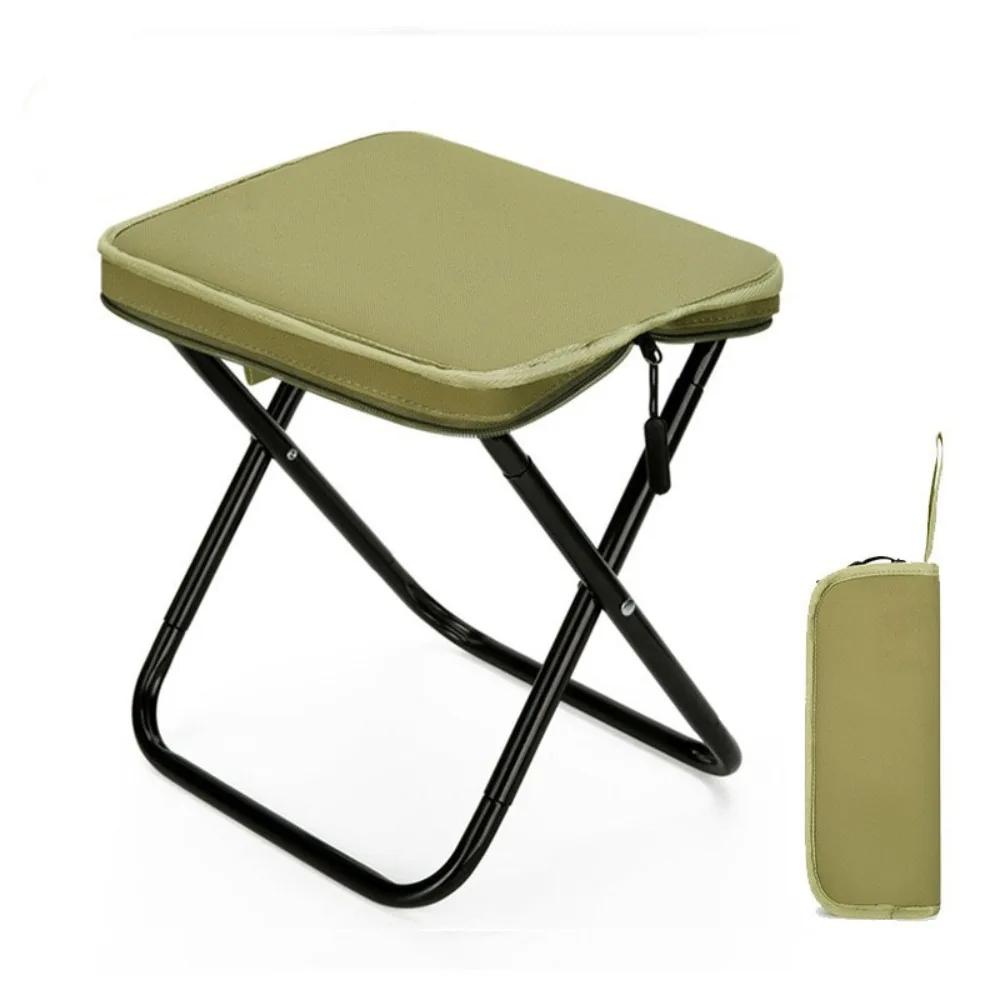 Wear-resistant Folding Backpack Stool Sturdy Crossbody Sports Folding Chair Handbag Style Strong Load-bearing Pencil Case Stool