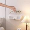Glasses Storage Box Wall-Mounted No Drilling Design Space Saving Glasses Organizer for Myopia Glasses Sunglasses
