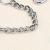  Stainless Steel Double Dog Coupler Chain 2 Way   Leash for 2 Dogs Walking with O Buckle Short 40cm for Small Pets 