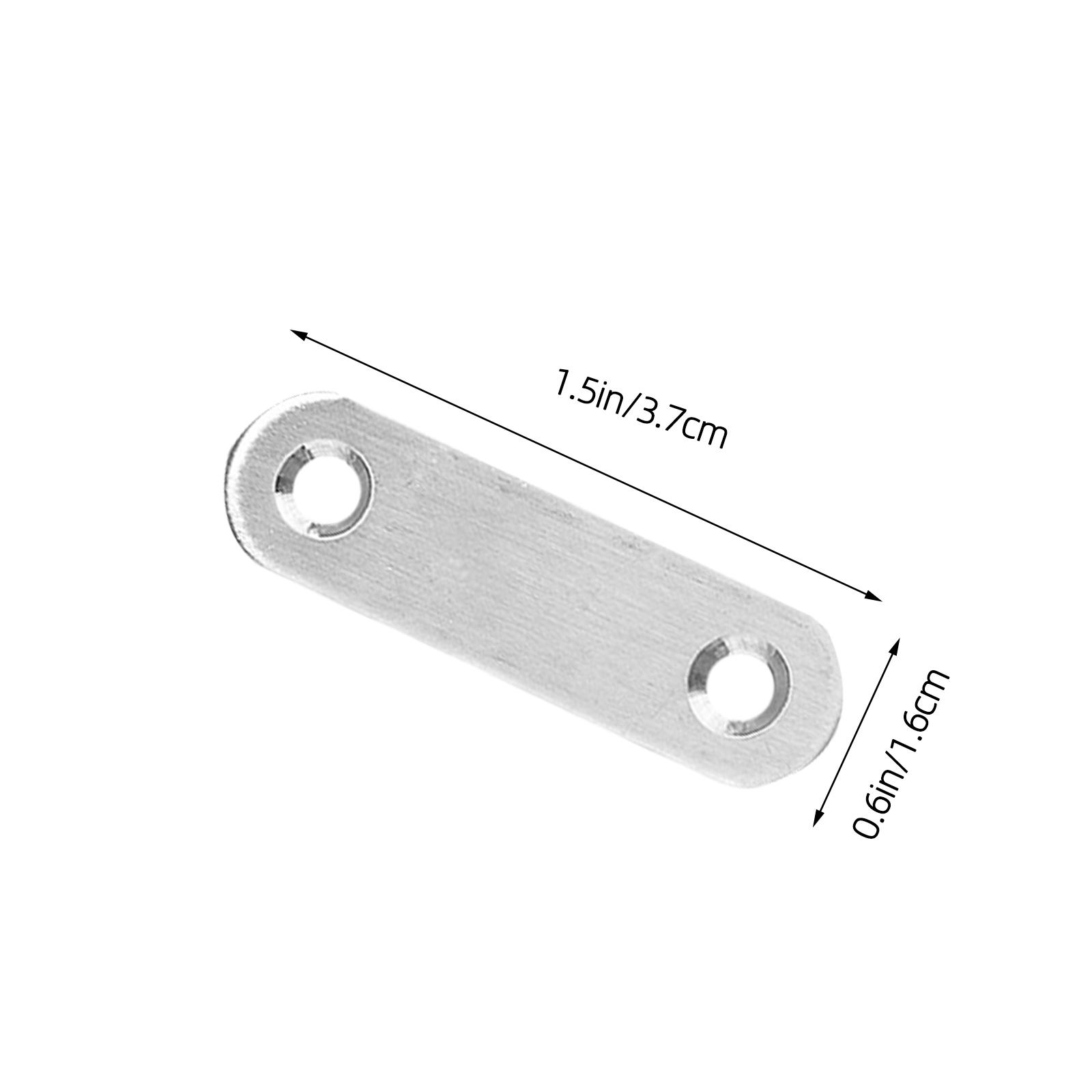 20Pcs Silver 57Mm Stainless Steel Mending Brace for Window Frame Repair Heavy Duty Metal Fixing Plate Bracket Metal Bracket