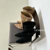 2025 Herbst und Winter neue französische Retro matte Leder spitze hohe Ritterstiefel Weiblichkeit Wildleder aber Kniestiefel