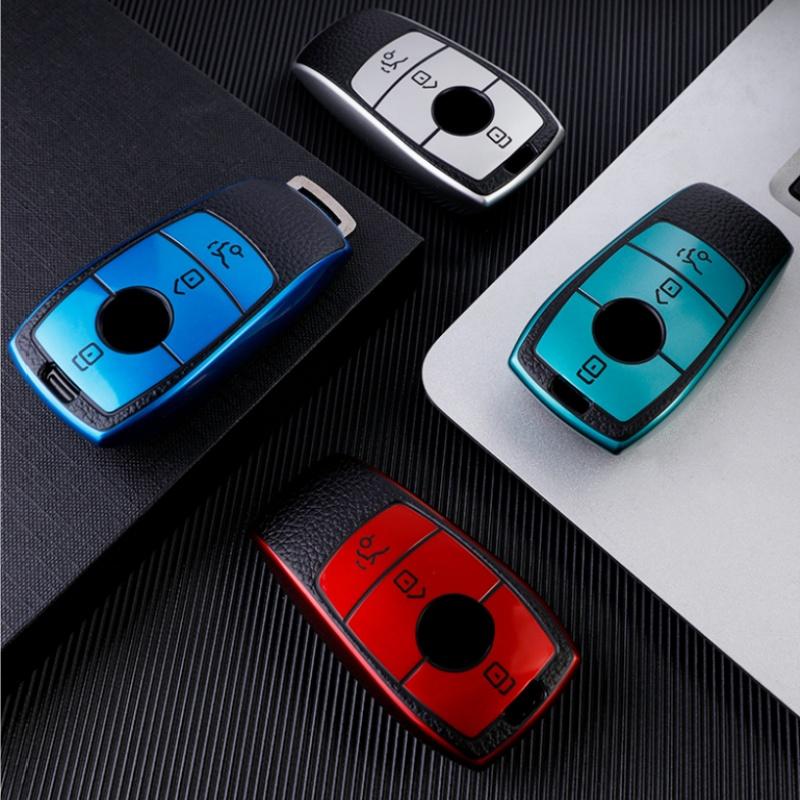 Neue TPU Autoschlüsselhülle Abdeckung Schale Schlüsselanhänger Für Mercedes Benz A C E S G Klasse GLC CLE CLA GLB GLS W177 W205 W213 W222 X167 AMG Schlüsselanhänger