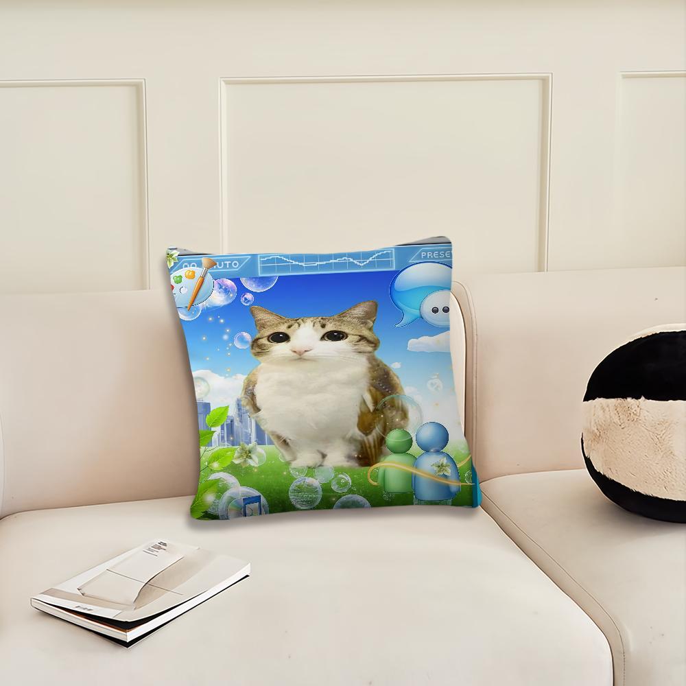 Funny Frutiger Aero Art cushion cover Pillow Cover Decoration Room Home Sofa living Office Car Nordic Simplicity