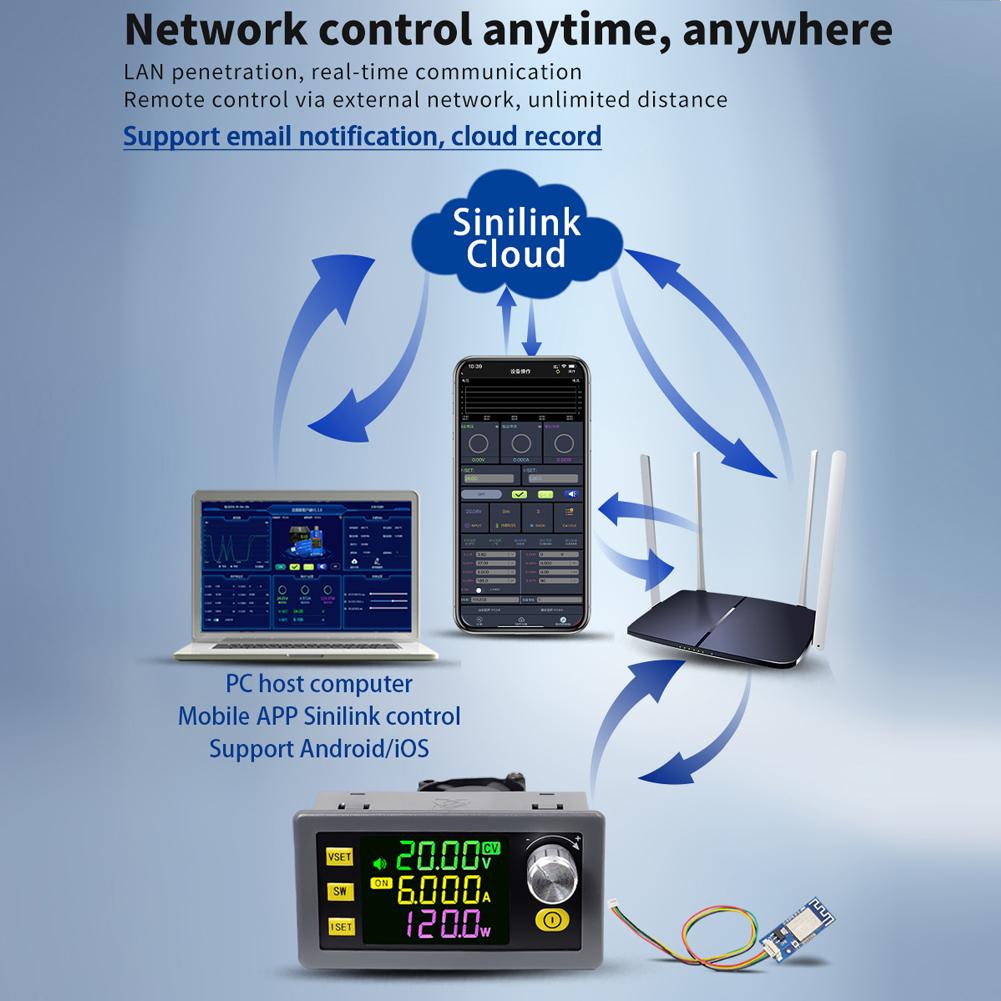 Digitales Gleichstrom-Spannungsregler-Stromversorgungsmodul Voller Betrachtungswinkel VA-Farb-LCD-Display