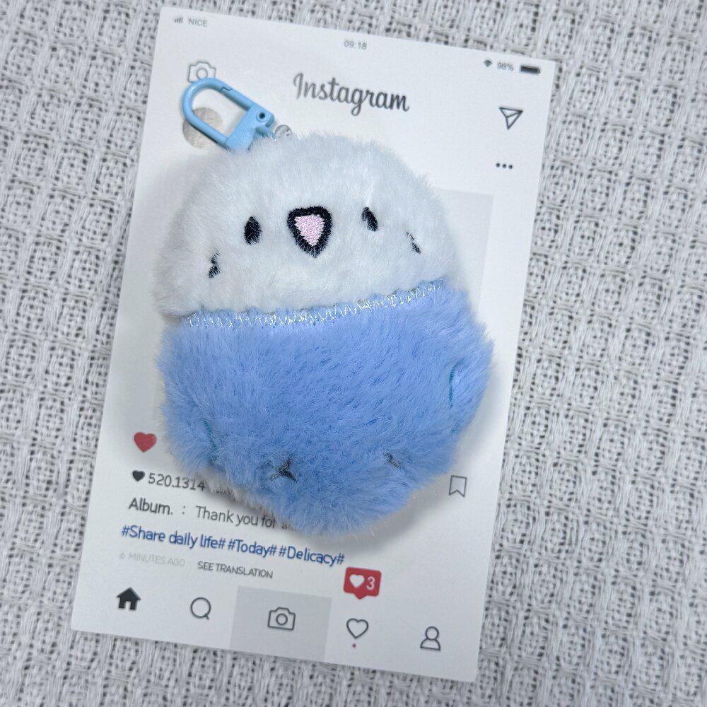 Adorable Parrot Plush Pendant: Cute Little Bird Backpack Charm