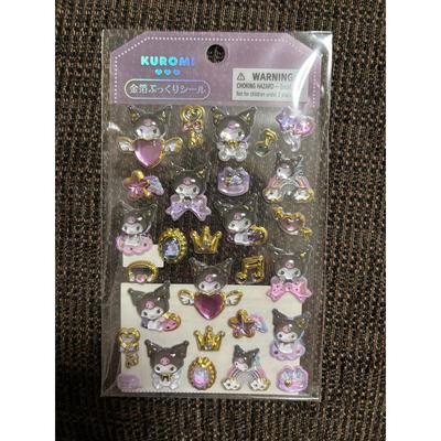 New Product Sold Out Sanrio Kuromi Gold Leaf Plump Sticker