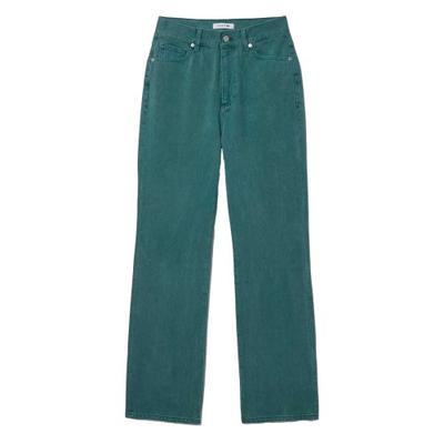 Womens/Ladies Natural Dyed Denim Straight Leg Jeans