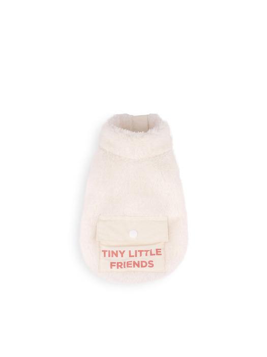 

MONCHOUCHOU Hi! Bear Fur Zip-up Jacket White 2XL