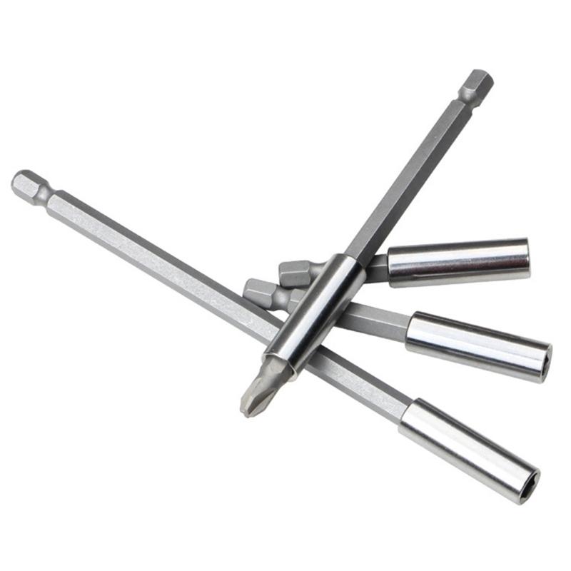 4Pcs Bit Holder Magnetic Drill Set Bit Holder Magnetic Extension Screwdriver Bit Holder for Electric Drill Screwdriver