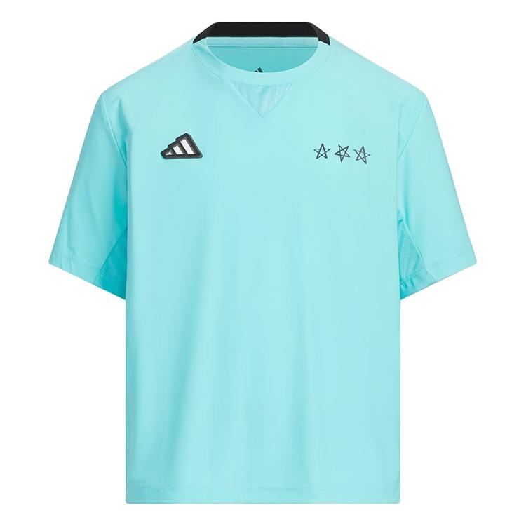 Adidas T Shirt SS25 Blue/Black Children Aged 3 7 Years Old JM3452 176