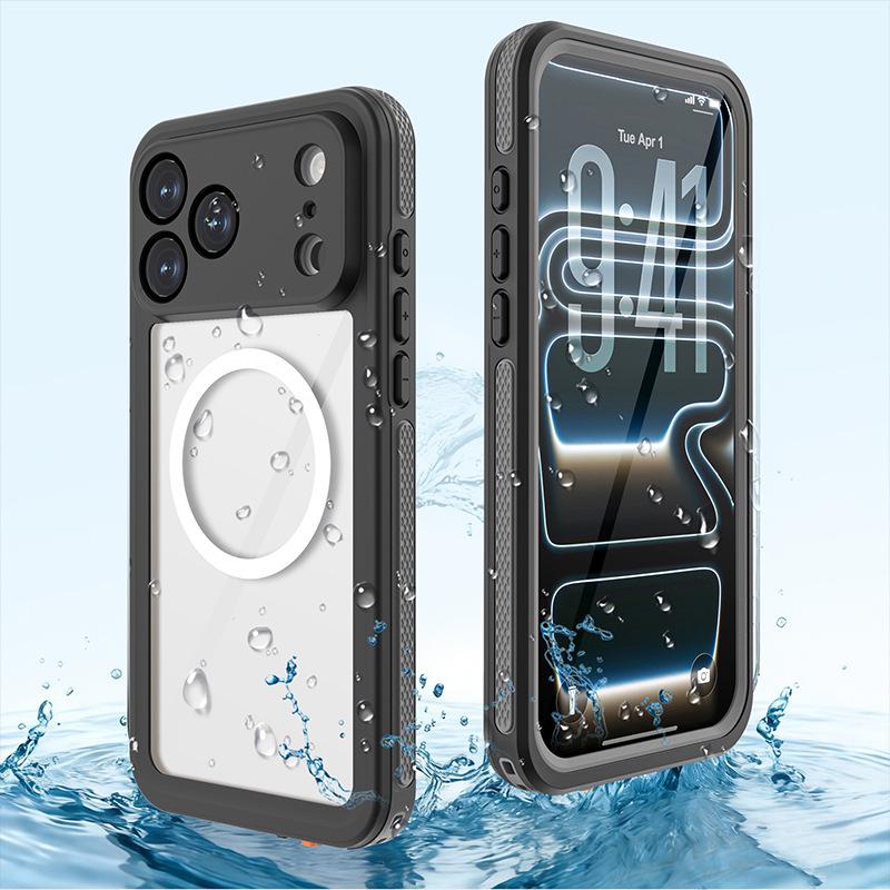 Apple 17 Red Pepper Magnetic Waterproof Shockproof Diving Case for iPhone 17 Pro Max