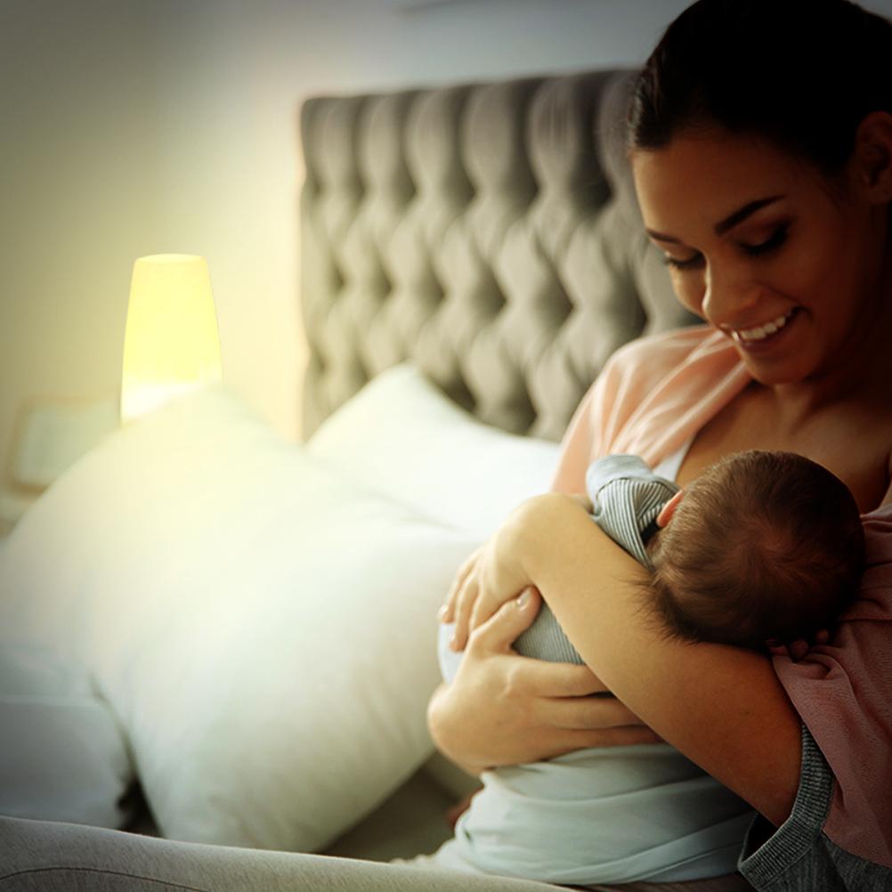 Smart Wireless Motion Sensor Night Light Battery Operated Lamp Bedside Table Desk Lamp for Bedroom