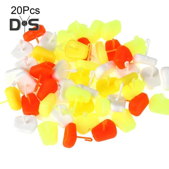 20/50 Pezzi Boilies Mais Hanger Esca Robusto Portatile Leggero Forma di Mais Simulato Esca Amo Jig Accessori Pesca Carpa