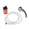 Portable Shower Pump with Temperature Display High Lift 6.5M for Outdoors Camping Hiking CarCelsiusPet Washing