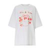 SELLY'S Flower Print Loose Fit Short Sleeve T-Shirt_I6B-Cts021