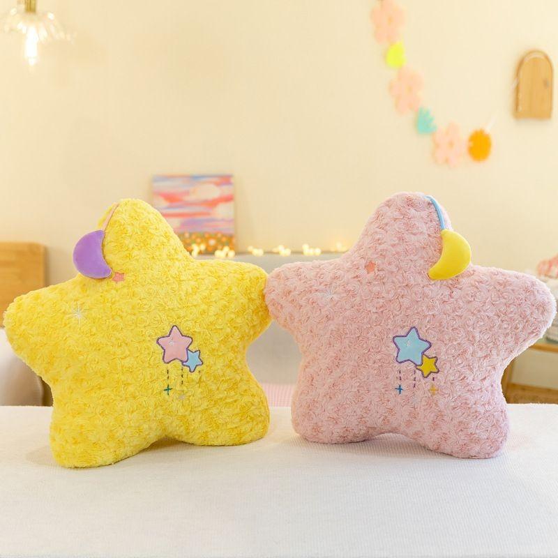 Cozy Moon And Star Plush Doll For Girls Hypoallergenic Stuffed Animal Soft Toy