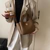 Women's Bag Fashionable New Vegetable Basket Simple Handbag Soft Leather Shoulder Bag Oblique Span Bucket Bag
