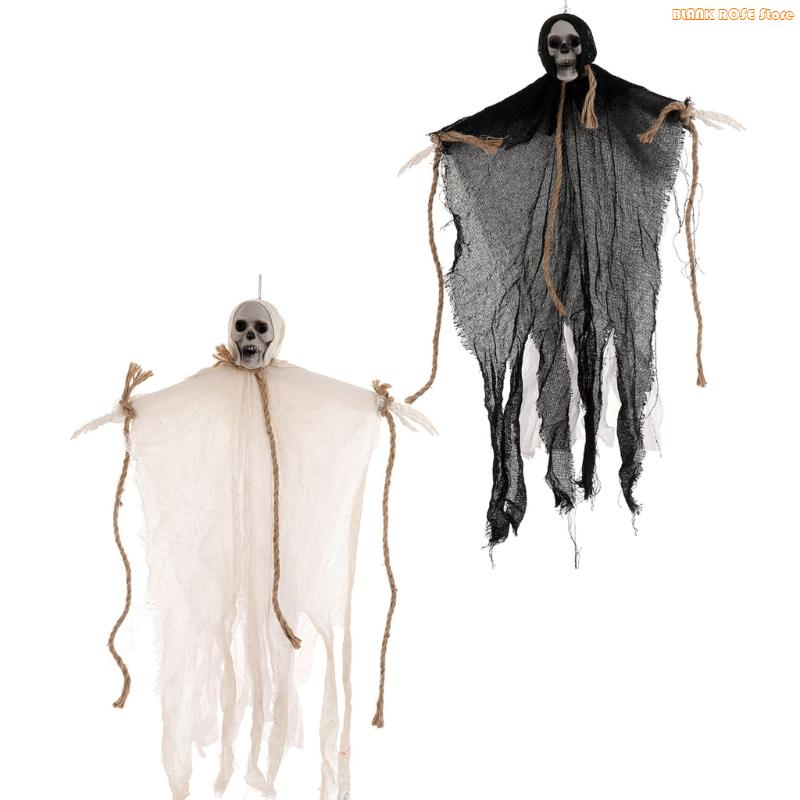 K1AE 2pcs Halloween Skeletons Hanging Decorations Specter Skull Specter Ornament For Party Decorations