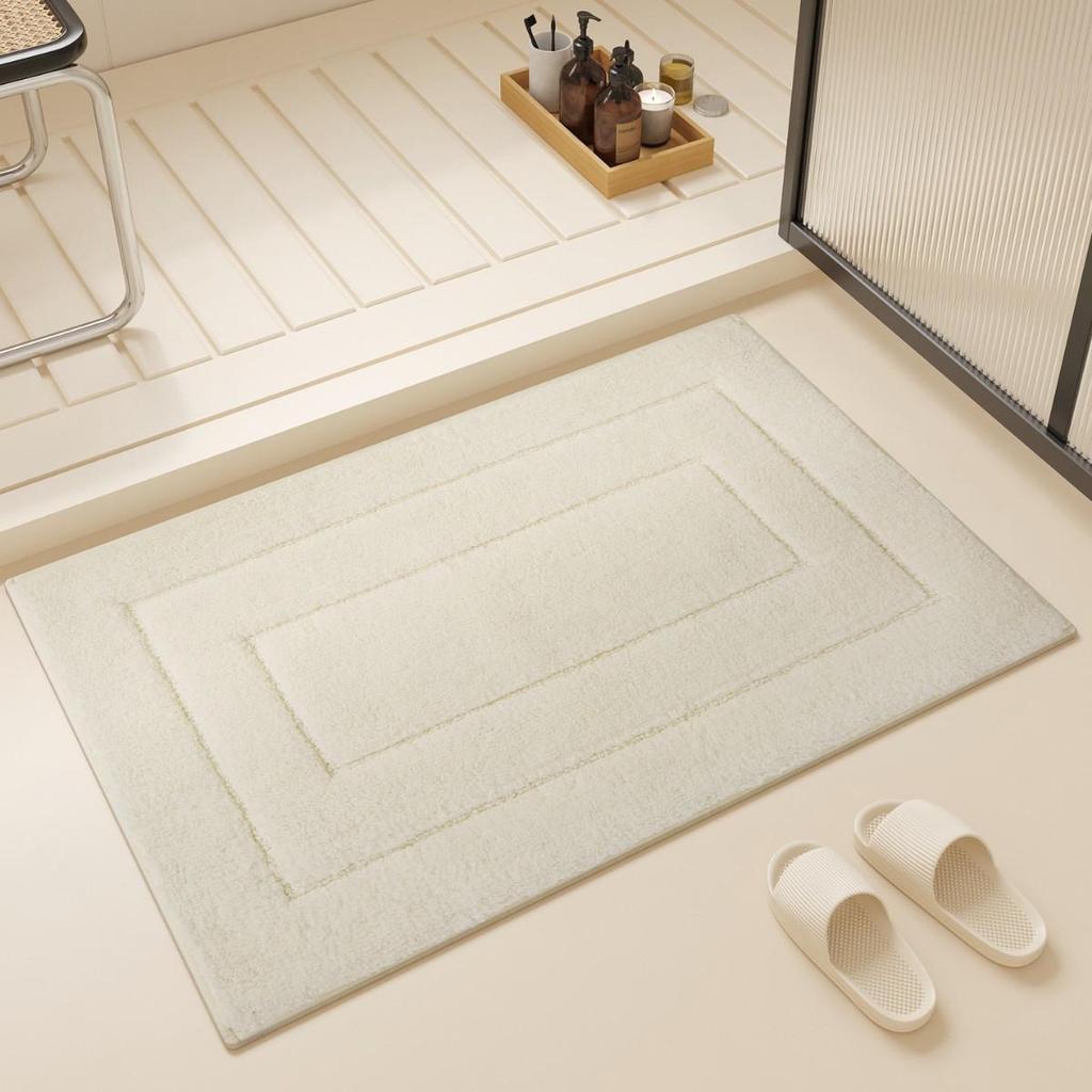 Thick Absorbent Non-Slip Bathroom Mat - Entrance and Toilet Floor Rug