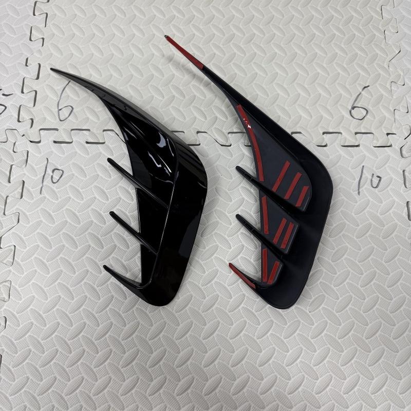 For BMW 3 Series G20 G28 - M-Sport Car Rear Bumper Fog Light Lower Grille Frame Side Spoiler Body Kits Trim Gloss Black
