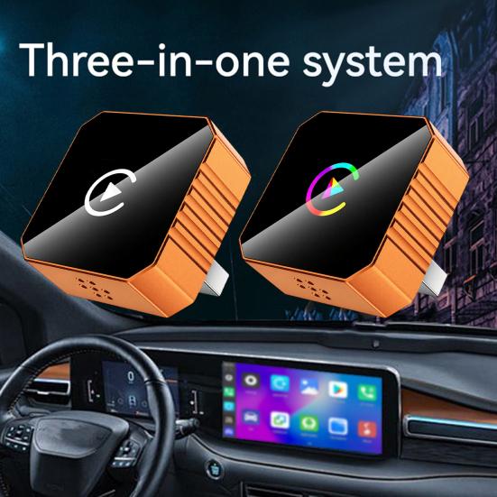 Wireless Adapter for CarPlay Cars Plug-and-Play Adapter with Dual-Band WiFi & Auto Connect Easy Installation Smart Auto Connector
