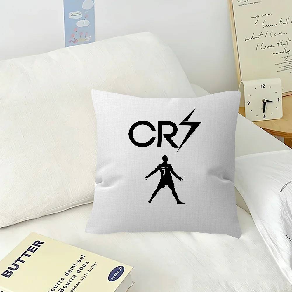 Pillow Cover for Bedroom Room and Living Room Sofa Decorative Cushion Cover Logo ccCR Cristiano