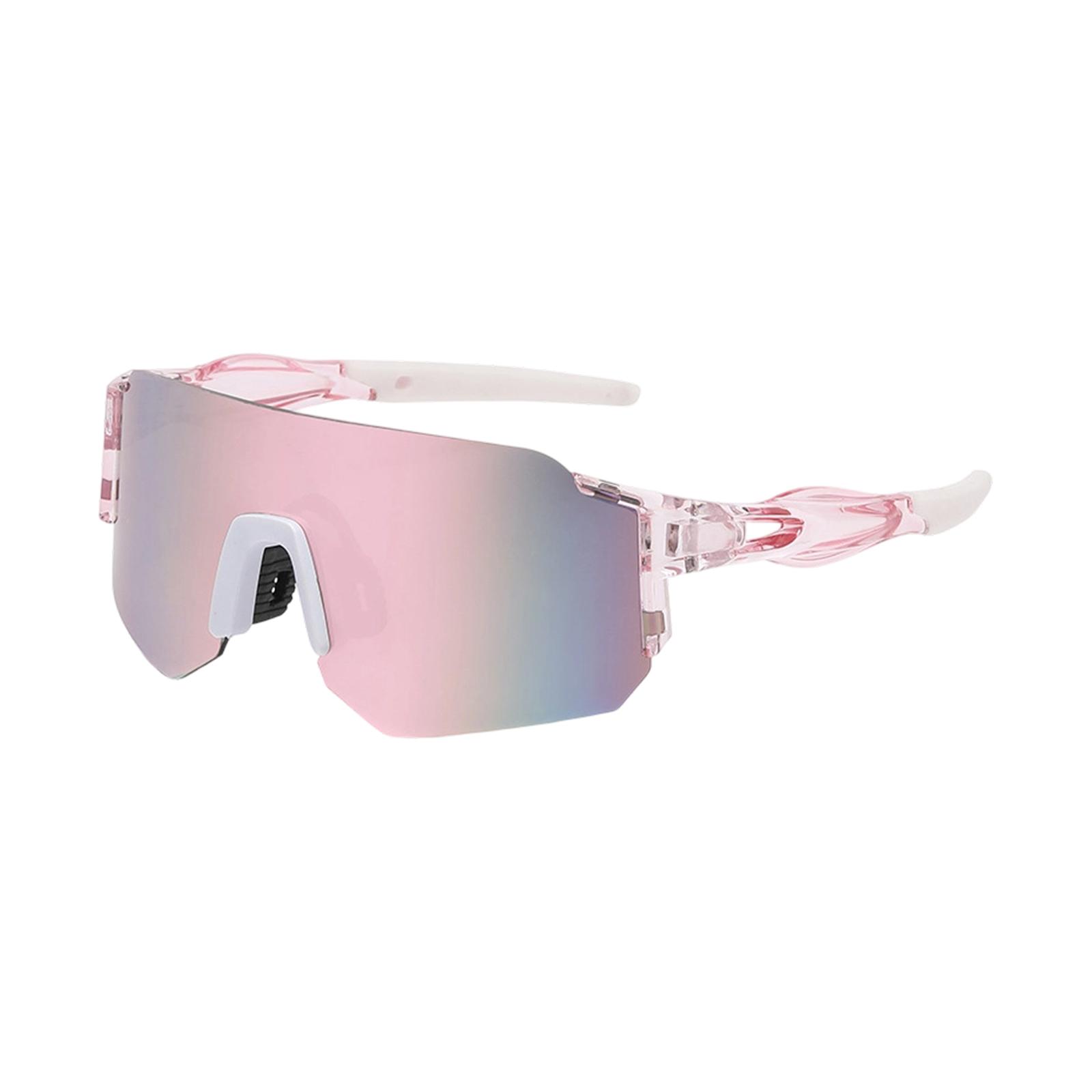 

Outdoor Sports Sunglasses Large Frame Windproof UV Protection Cycling Glasses for Men and Women with One Piece Lens Design One Size