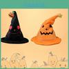 Halloween Elektrischer Kürbis Elfenhut Geisterfest Party Kostüm Plüschtier Gelb 30*30*40cm Schwarz 30*30*40cm