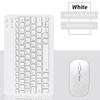 Bluetooth Wireless Keyboard with Mouse Portable Mini Rechargeable Keyboard for iPad Tablet Android iOS Windows Laptop