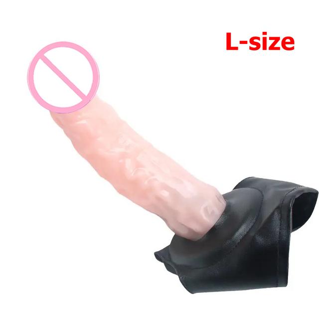 Dildo realistico strap-on lesbico strap-on uomini manica per pene peni preservativi masturbatore sesso per donna anale vagina per giocattoli per adulti