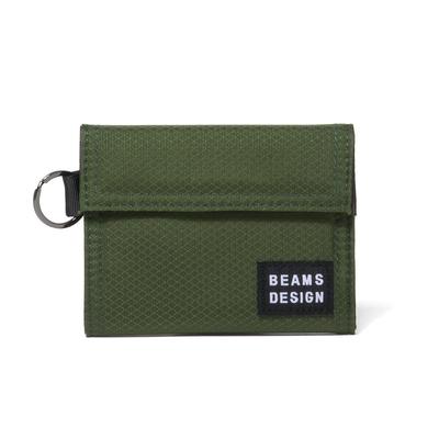BEAMS DESIGN Taille Unique BMMW6JS3 Portefeuille Pliant Agressif, Vert,