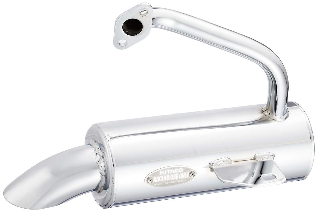 KITACO Choidasimi steel with Muffler, 1-piece construction, chrome-plated finish, 540-2064010