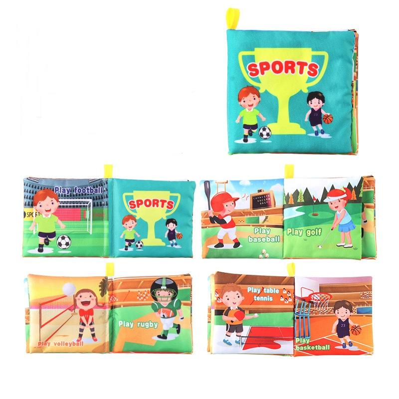

Развивающая игрушка Детская тканевая книга для развития рук и мозга Взаимодействие родителей и детей Sports