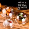 PC Acrylic Transparent Food Cover Dust Cover Circle Plastic Vegetable Cover Cake Cover Fruit Bowl Cover Snack Cover Can Gai