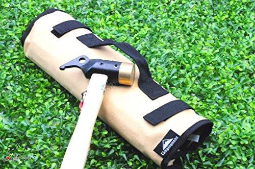 CAMPING MOON Canvas Storage Bag for Pegs, Holds Hammers and Pegs Simultaneously, Fits Up To 35cm, B-135