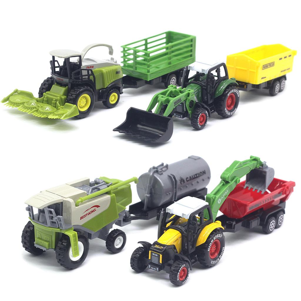 Legierung Bauernauto Modell Mähdrescher Traktor Bauernhof Spielzeugauto Automodell Geschenk für Kinder